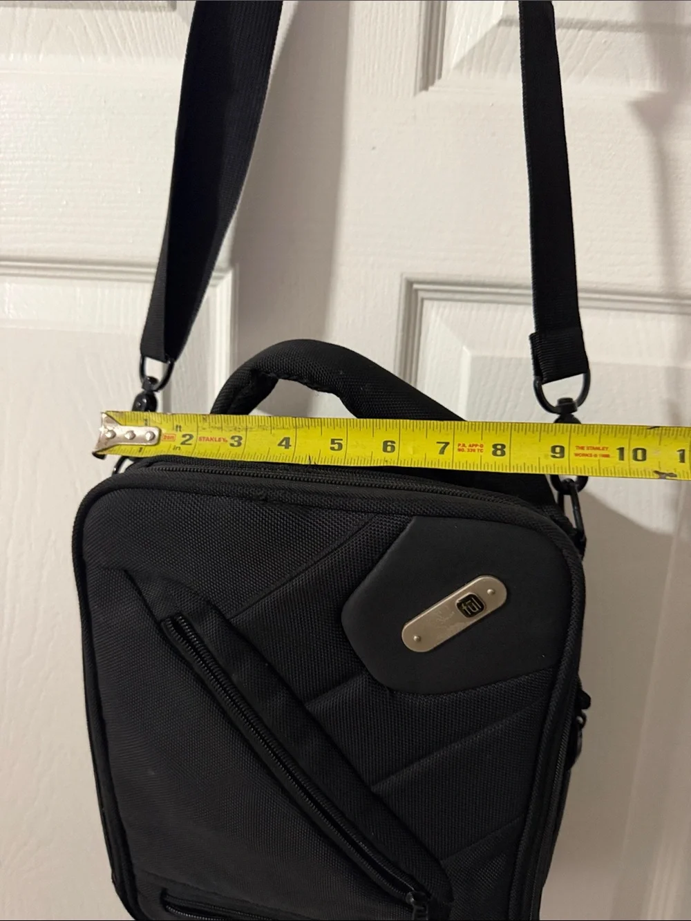 FUL Black Tech Messenger Bag Tablet Crossbody Shoulder Sling Travel Organizer